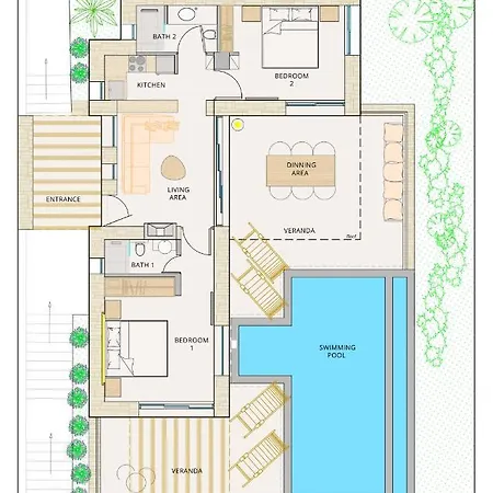 Sun N Salt Private Villas Agios Georgios Pagon Exterior foto